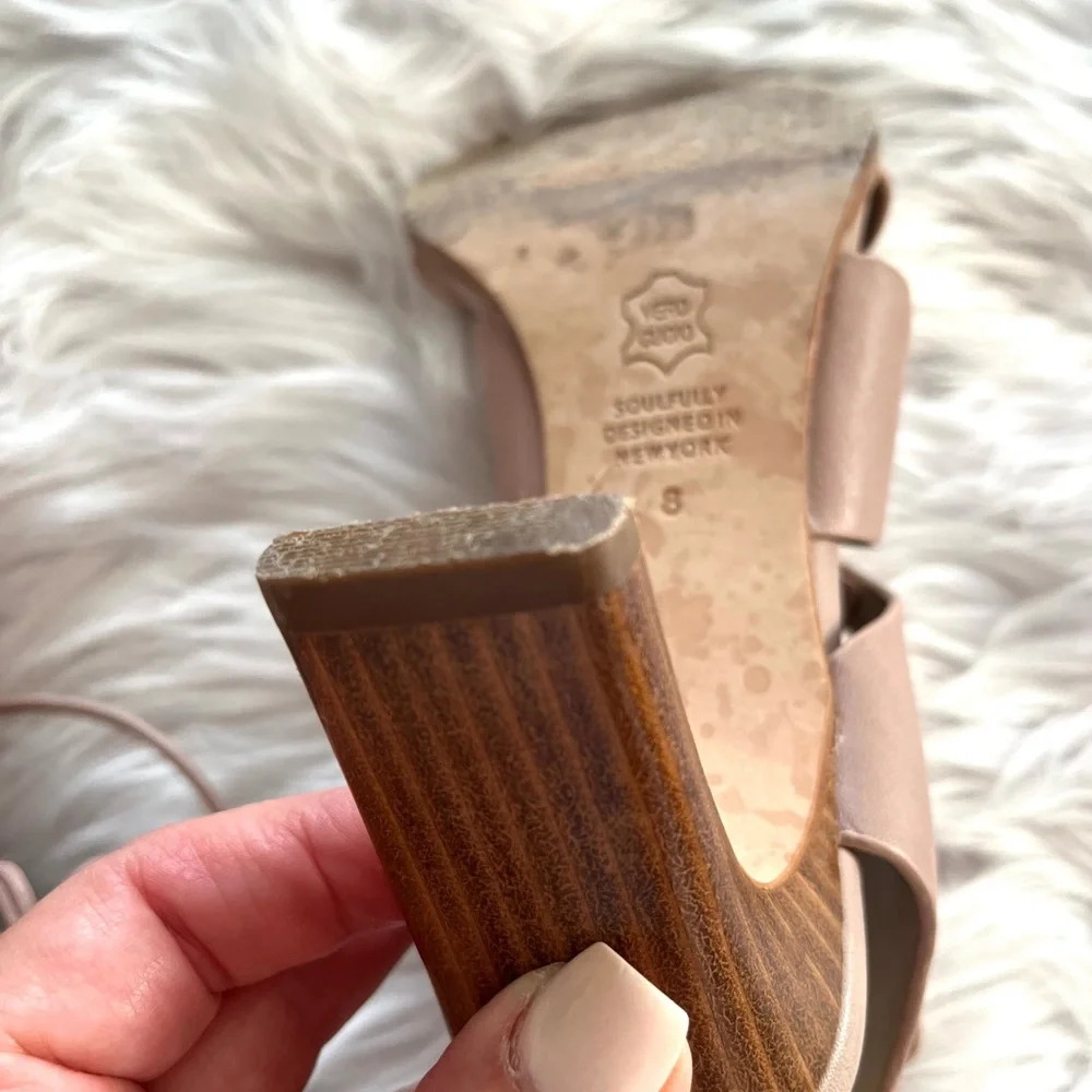 MATT BERNSON•miro leather lace up heel sandals 8M EUC - Picture 11 of 12